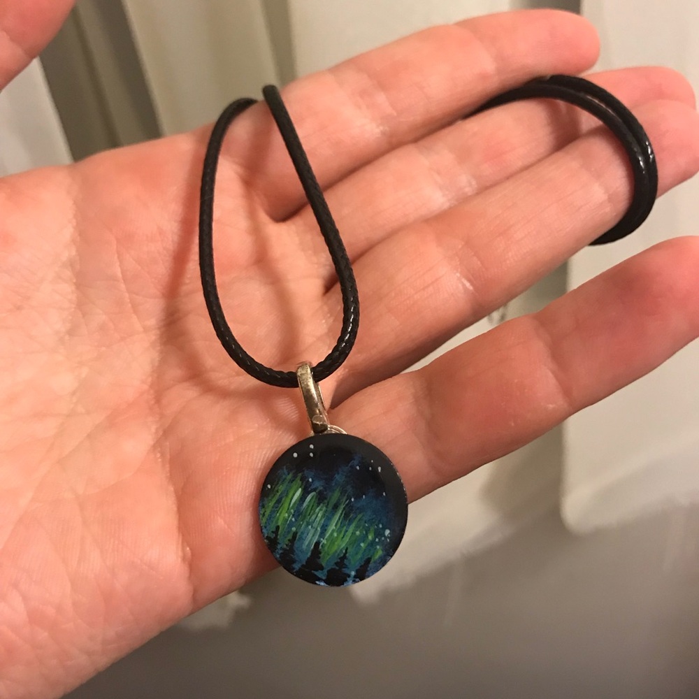 Aurora borealis necklace